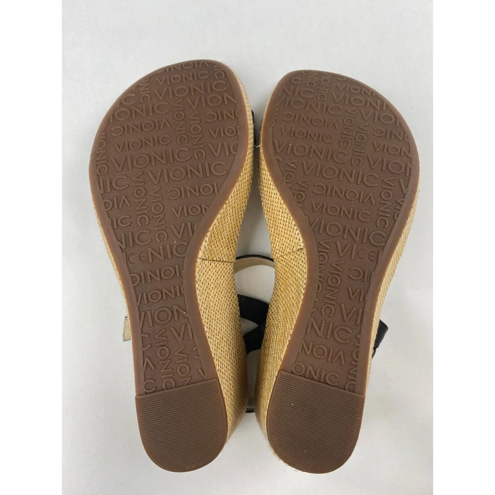 Vionic Enisa Sandal Women's Size 7 Comfort Shoe Strappy Wedge